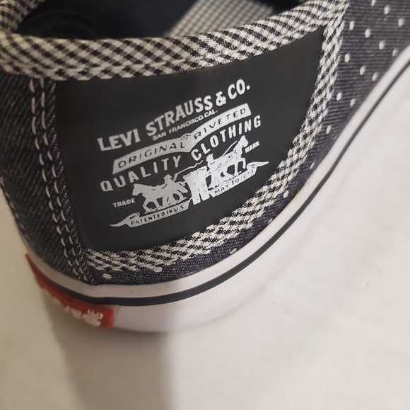 Levi's Maddy Black White Polka Dot Sneakers 6 - Picture 6 of 11